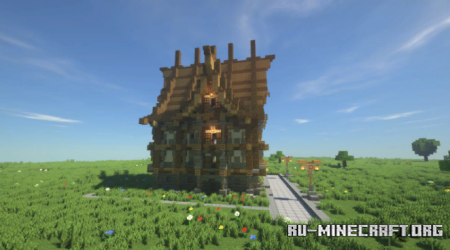 Скачать Beautiful Great Medieval House для Minecraft