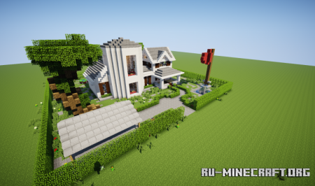 Скачать White Turret Gable Country Home для Minecraft