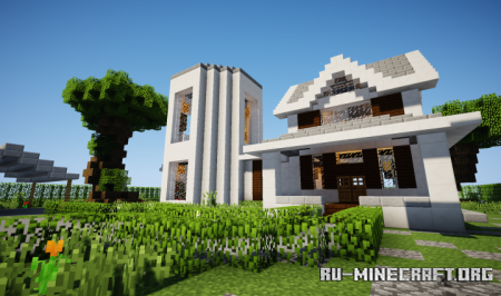 Скачать White Turret Gable Country Home для Minecraft