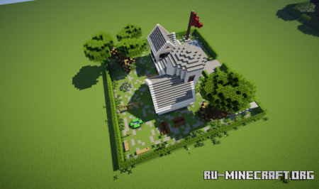 Скачать White Turret Gable Country Home для Minecraft
