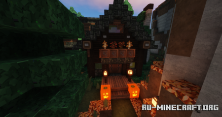 Скачать Autumn Cozy Cabin для Minecraft