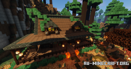 Скачать Autumn Cozy Cabin для Minecraft