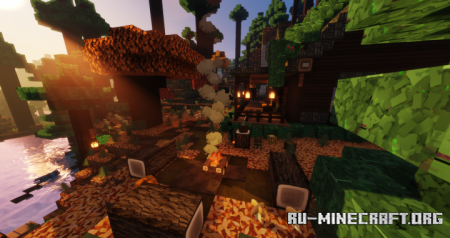 Скачать Autumn Cozy Cabin для Minecraft