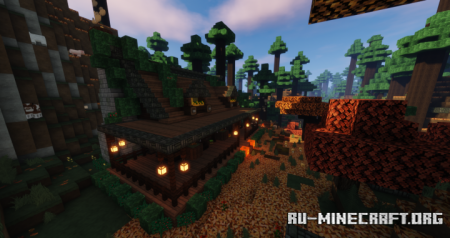 Скачать Autumn Cozy Cabin для Minecraft