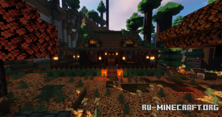 Скачать Autumn Cozy Cabin для Minecraft