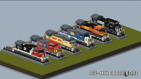 ������� GE Dash-9 Diesel Locomotive ��� Minecraft