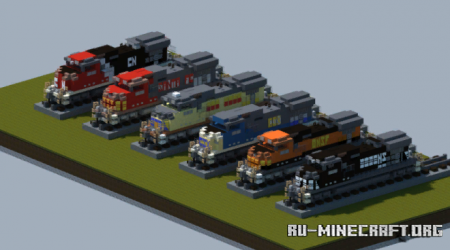 ������� GE Dash-9 Diesel Locomotive ��� Minecraft