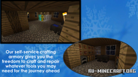  Snowy Mountain Top Crafter's Lodge  Minecraft