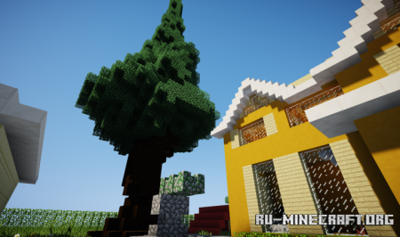  Yellow Country Gable Alpine Home  Minecraft