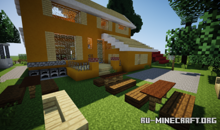  Yellow Country Gable Alpine Home  Minecraft