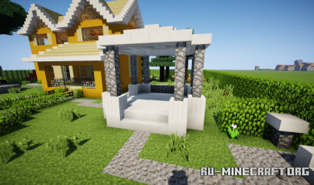  Yellow Country Gable Alpine Home  Minecraft