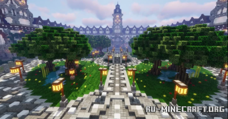  Clock Tower Hub  Minecraft