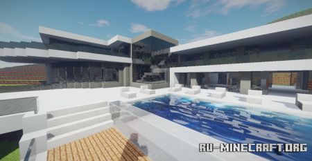 ������� Modern Mansion In Berverly Hills ��� Minecraft