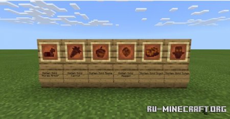 Скачать Molten Gold [16x16] для Minecraft PE 1.14