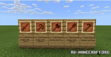 Скачать Molten Gold [16x16] для Minecraft PE 1.14