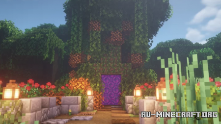  Overgrown Netherportal  Minecraft