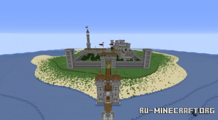  Castle of the island of Endera  Minecraft