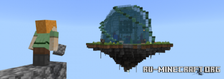 Скачать Mega Skyblock (Survival) для Minecraft PE