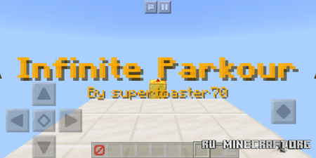 Скачать Infinite Parkour by supertoaster для Minecraft PE