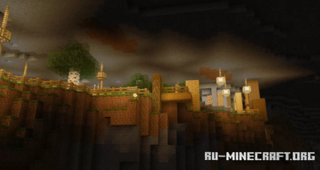 ������� Cave Town (Modern Cliffside Village) ��� Minecraft