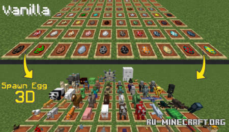  Spawn Egg 3D  Minecraft 1.15