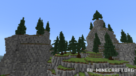 Spruce Mountain (Custom Terrain)  Minecraft PE