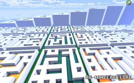  Three-Dimensional Labyrinth (Adventure)  Minecraft PE