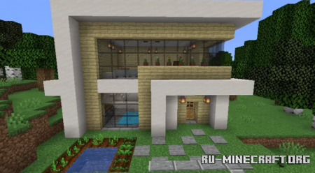 ������� Linda Casa Branca - Beautiful White House ��� Minecraft