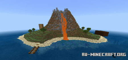������� Escape from Volcano Island ��� Minecraft PE