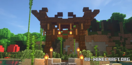 Скачать Okukotan - A Japanese style village для Minecraft