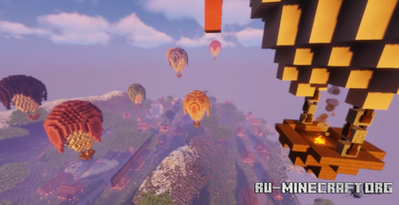 Скачать Island Town Map by DudropBuilds для Minecraft