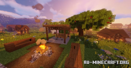 Скачать Island Town Map by DudropBuilds для Minecraft