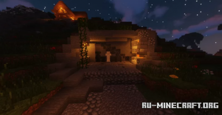 Скачать Island Town Map by DudropBuilds для Minecraft