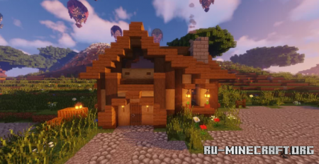 Скачать Island Town Map by DudropBuilds для Minecraft