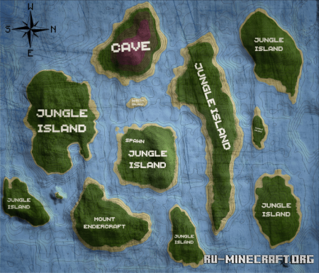������� Jungle Islands (Custom Terrain) by Endercraft Studios ��� Minecraft PE