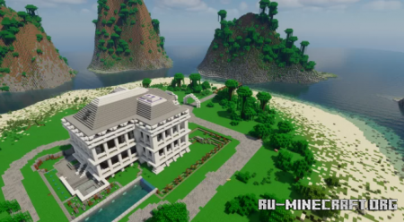 ������� Paradise Island and Mansion by Medievalone ��� Minecraft