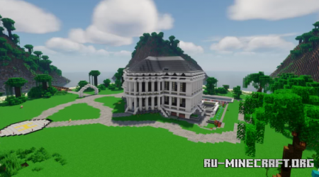 ������� Paradise Island and Mansion by Medievalone ��� Minecraft