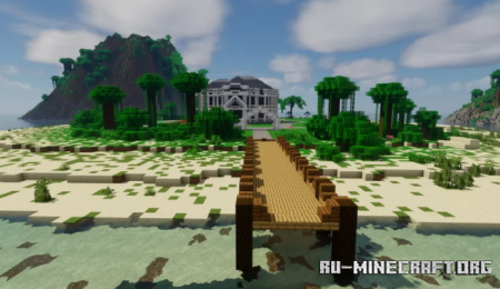 ������� Paradise Island and Mansion by Medievalone ��� Minecraft