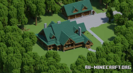 ������� Woodland Log Home ��� Minecraft