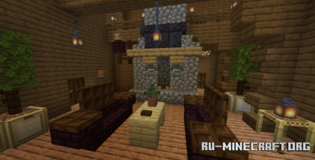 ������� Woodland Log Home ��� Minecraft