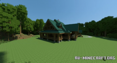 ������� Woodland Log Home ��� Minecraft