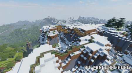 ������� Winter - Large roller coaster ��� Minecraft