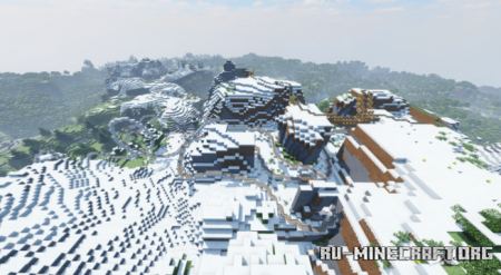 ������� Winter - Large roller coaster ��� Minecraft