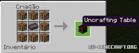 Скачать Uncrafting Table для Minecraft PE 1.16