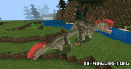 Скачать Dinosaurs of Kem Kem для Minecraft PE 1.16