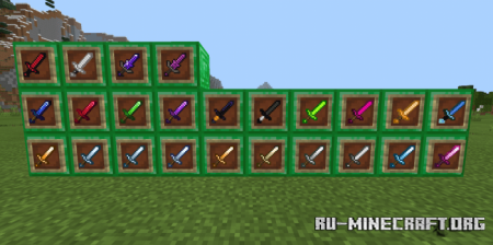 Скачать Plus Swords RB для Minecraft PE 1.16