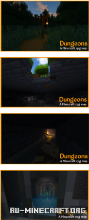 Скачать DUNGEONS - Minecraft RPG для Minecraft PE