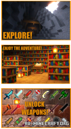 Скачать DUNGEONS - Minecraft RPG для Minecraft PE