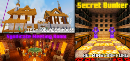  Technoblade's Base  Minecraft PE