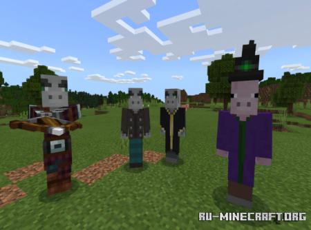 Скачать Pigman Villagers для Minecraft PE 1.16